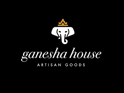 Ganesha elephant ganesha king logo