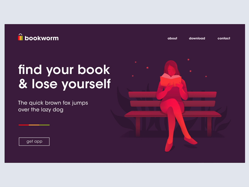 Bookworm Webdesign book bookstore illustraion logo webdesign