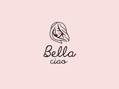 Bella Ciao face girl head logo woman