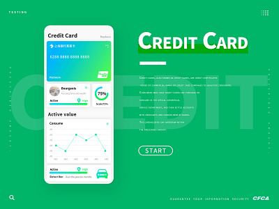 Credit Card App ui ux 图标 应用 设计