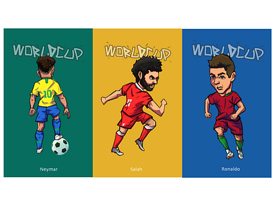 World Cup design footbal illustrator nerymar soccer ball world cup