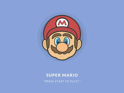 Hey Mario! gaming icon illustration mario nintendo retro super mario video game