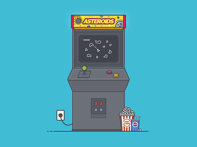 Asteroids Retro Arcade Machine