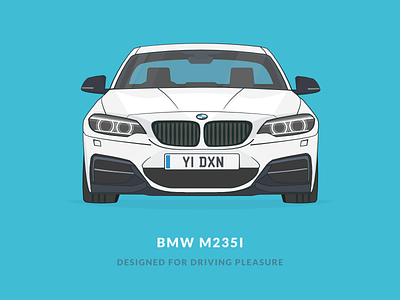 BMW M235i (F22) auto bhp bimmer bmw car f22 illustration m235i msport sports car vector
