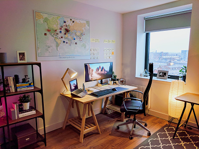 Home Office (2019) agency designer desk developer home office inspiration interior design macbook pro manchester monitor office office space remote setup studio workspace