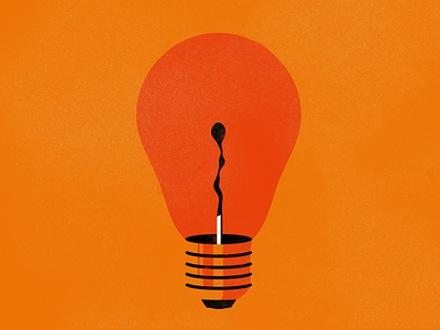 Obsolete Ideas burn design idea illustrator lightbulb matchbox matches vector