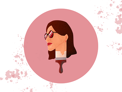 Martyna's Avatar affinity designer avatar brush design design challenge illustration paint sunglasses texture vector