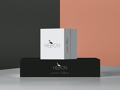 Heron Timepiece Logo affinity designer boxes branding design heron illustration logo minimalist packaging typography vector watch