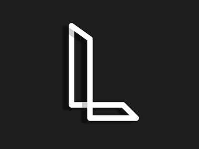 L Logo Concept affinity designer branding clean design design icon illustration logo shadow simple logo symetric typography vector web