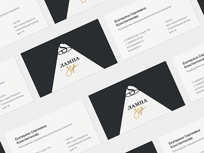 Lamp style bussines card identity logodesigner logotype style