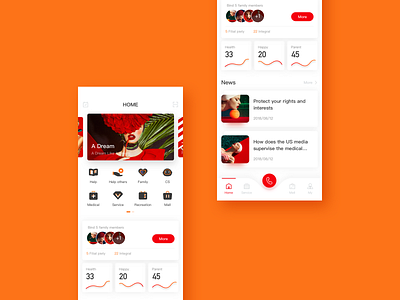 Hompage app design ux 设计