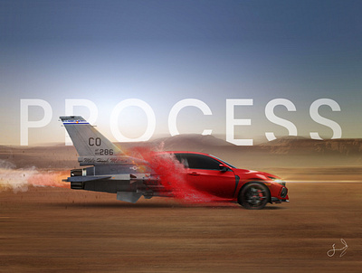 Speed Art 2021 car conversion dribbble image manipulation photoshop