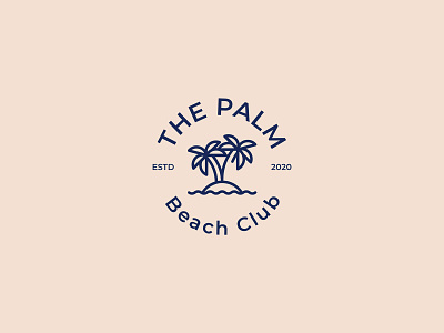 The Palm agency beach beach club branding club corporateidentity design graphicdesign identity logo startup the palm
