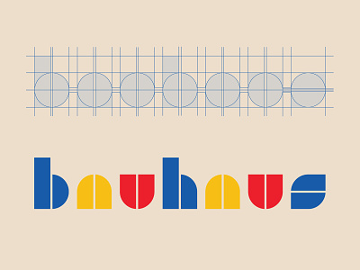 Bauhaus Logo agency bauhaus brand branding corporateidentity customtype design designagency graphicdesign identity logo logo grid startup typography