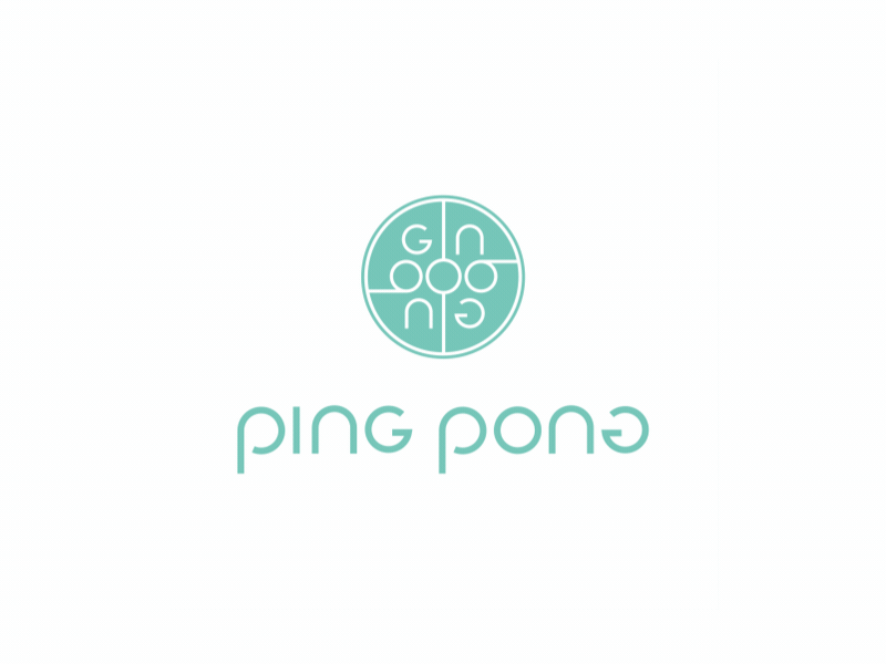 Ping Pong Logo Animation after effects animated animated logo animation brand branding easing logo logo animation motion motion graphics vector