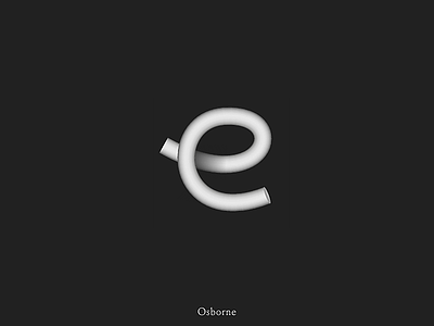 Letter E logo mark 3d black and white brand brand identity branding icon lettering logo logodesign logotype minimal