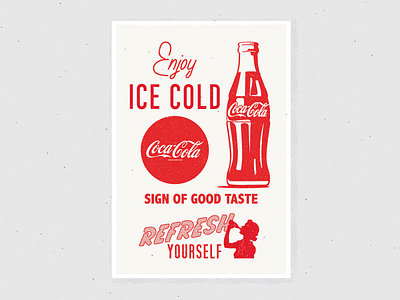 Enjoy Postcards (oldie but goodie) beverage coca cola coke cola cold drink enjoy postcard