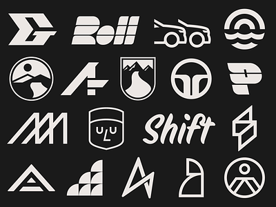 Automotive Logos logo logofolio shape startup type