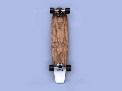 32" Cruiser atlanta custom handmade longboard natural sk8 skate wheels wood