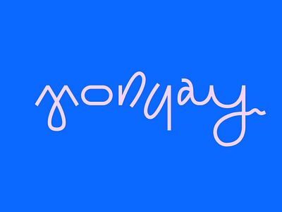 Good Monyay Morning atlanta blue coffee illustration mon monday type typography work