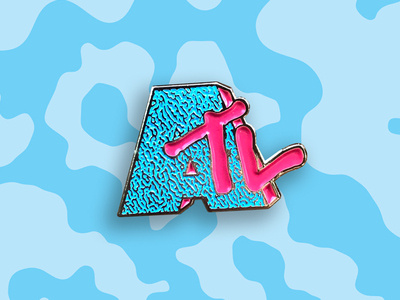 I want my ATL atl atlanta color enamel pin memphis mtv pin type typography