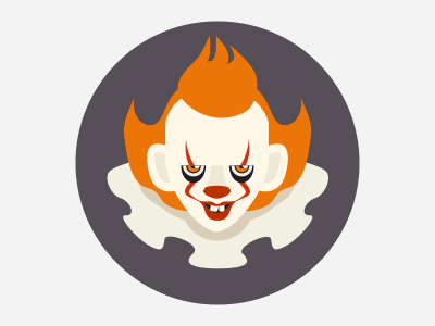 Happy Halloween - Pennywise animation animation after effects character character animation clown flat flat design halloween horror illustration it pennywise scary