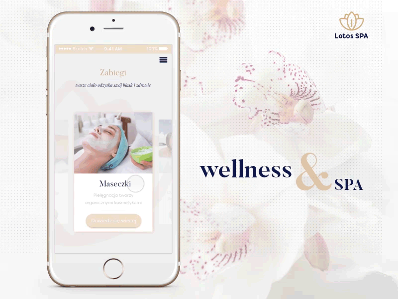 Wellnes & SPA animation responsive spa website wellness