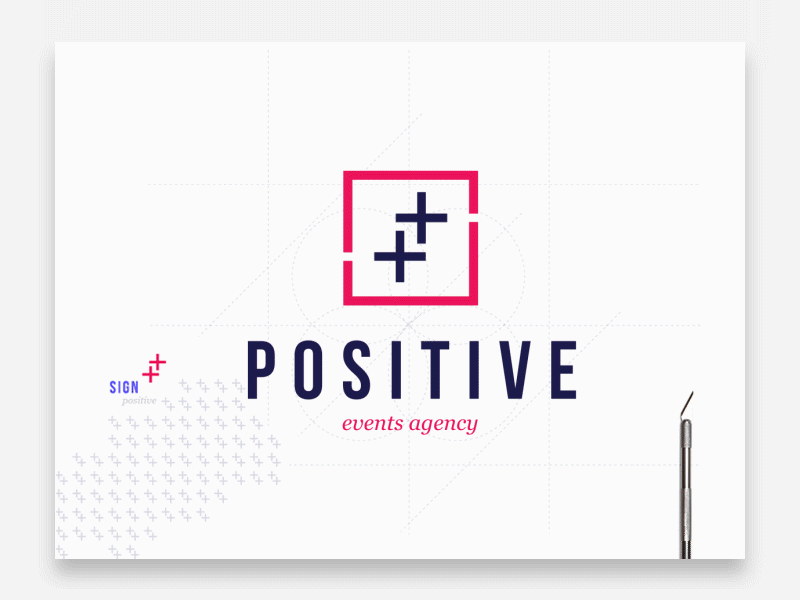 Positive - Logo and branding agency animation branding logo visual key