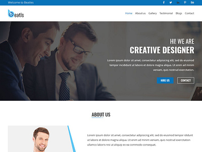 Home Page Design Template