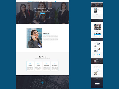 One Page Business Template 1170px design agency business blog blog details bootstrap business creative design design grid one page startup business ui ux