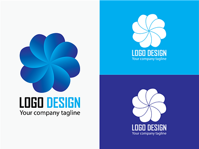 Water Flower Logo Design branding concept design design illustration logo logo concept logo design vector
