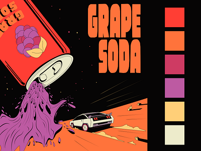 Grape Soda album art affinity designer affinitydesigner album art album cover artwork branding design illustration illustration art vector vector art vectorart