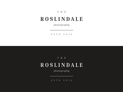 The Roslindale Photography branding creative design flat identity lettering lettermark logo minimal photography typeface typography web wordmark