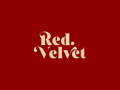 Red Velvet branding company creative design lettering logo minimal typeface typography ui ux web