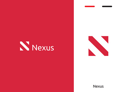 Nexus branding consultancy creative design finance flat icon lettering logo mark minimal typography ui web