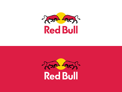 Red Bull Redesign Concept branding creative design energy drink flat identity logo minimal redbull redesign web wings