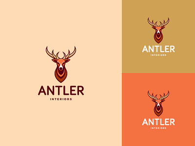 Antler Logo antler branding creative deer design flat interiors logo minimal ui ux web