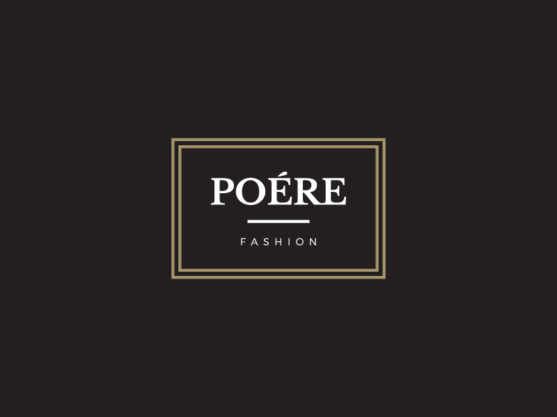 Poere fashion logo dribbble