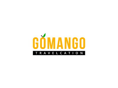 GoMango Travelcation agency branding business company creative identity logo mango minimal travel vacation vector