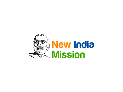 New India Mission adobe art bjp branding creative design icon illustration illustrator india linux logo minimal modi narendra vector