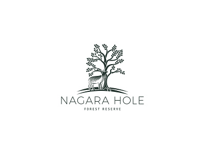 Nagara Hole Logo adobe animals art branding creative forest illustrator logo minimal ui ux vector wildlife