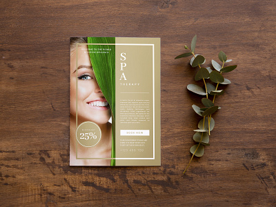 Aasta Spa Flyer art branding business company creative holiday minimal relaxation spa ui ux vacation