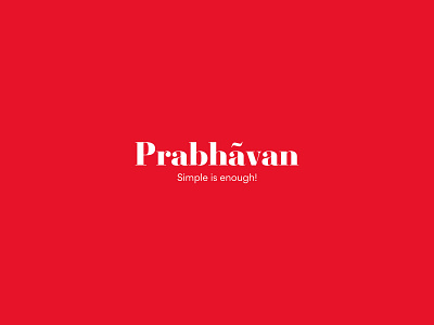 Prabhavan Logo adobe agency art branding business creative design flat illustrator logo minimal typography ui ux vector web