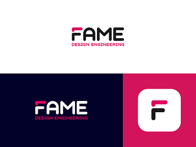 Fame Logo app art artwork branding clean company creative design flat icon identity illustrator logo minimal type typography ui ux vector web