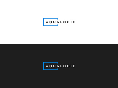 Aqualogie Logo adobe app art branding clean company creative design flat graphicdesign icon identity illustrator lettering logo minimal type typography vector web