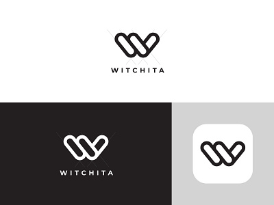 Witchita Logo app branding business character clean company creative design flat graphicdesign illustration lettering logo minimal mobile type typography vector web website