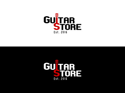 Guitar Store app art branding company creative design guitar identity illustrator logo minimal music strings ui ux vector