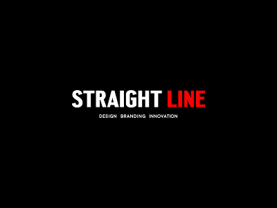 Straight Line Studio branding creative design identity logo minimal typography ui ux vector