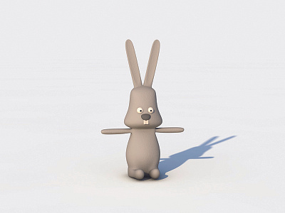 Robert 3d c4d character cinema4d claymation rabbit robert