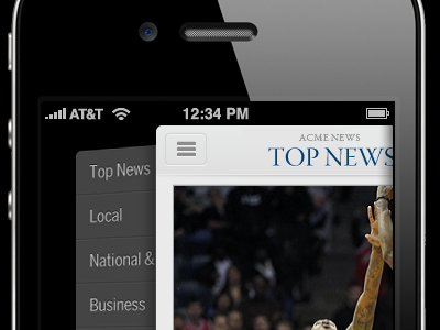 New Section Animation animation iphone news section slider ui ux